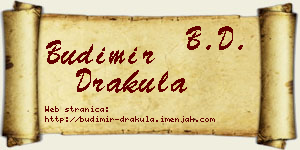 Budimir Drakula vizit kartica